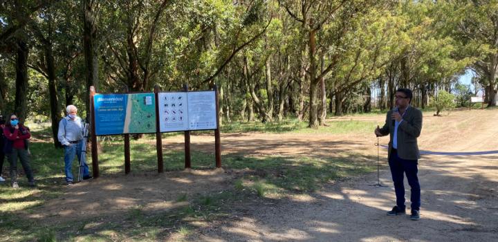 Inauguración del Sendero de ecoturismo y desarrollo local "Camino del Indio" en Kiyú, San José.
