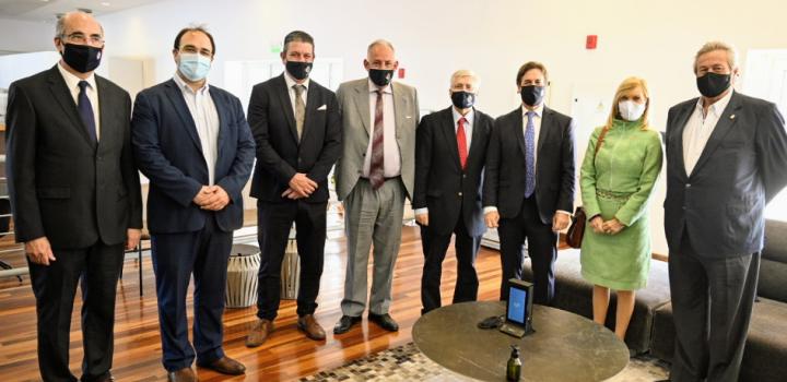 Autoridades nacionales y departamentales en apertura de America Business Forum, en Punta del Este