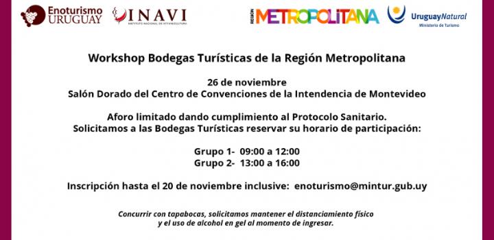 Región Metropolitana presenta Workshop de Bodegas Turísticas