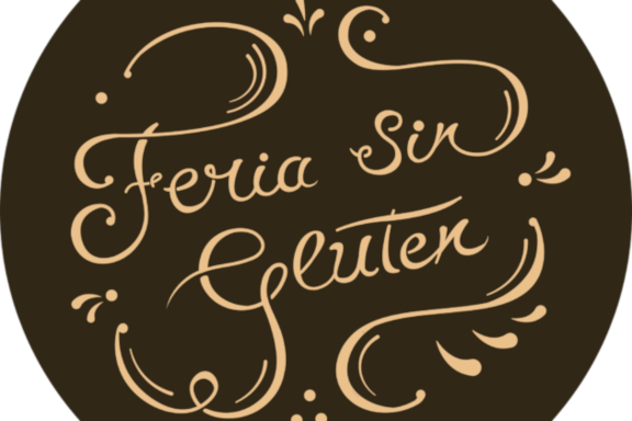 Logo donde se lee feria sin gluten Logo donde se lee feria sin gluten