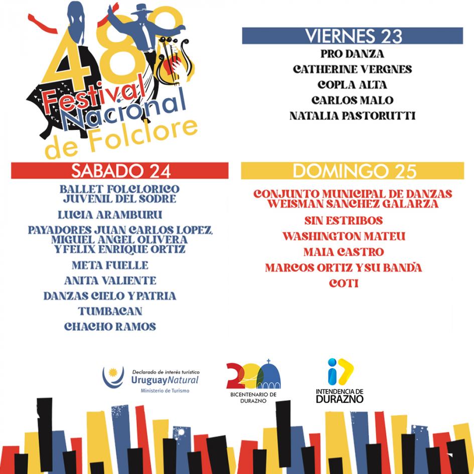 48º Festival Nacional de Folclore en Durazno