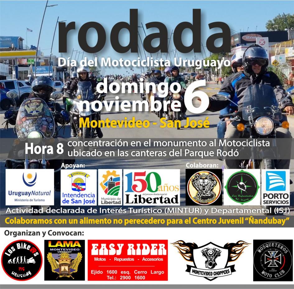 Flyer Rodada Montevideo - San José