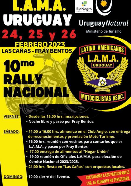 10° Rally Nacional de L.A.M.A. Uruguay del 24 al 26 de febrero