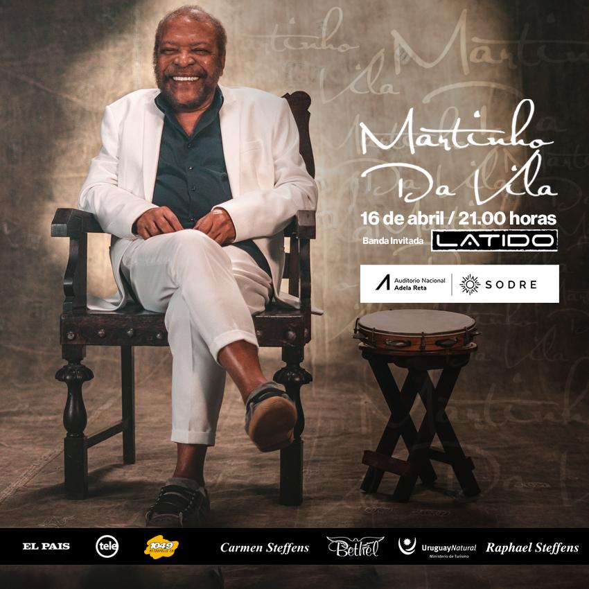 Llega a Uruguay Martinho Da Vila con su espectáculo “Sons e ritmos do Brasil”