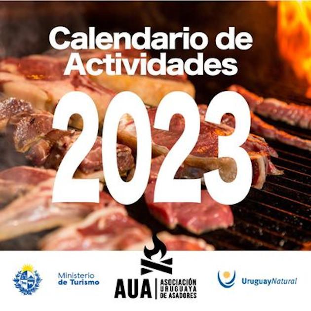 Calendario de actividades 2023 de la Asociación Uruguaya de Asadores