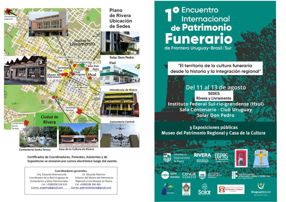 1º Encuentro Internacional de Patrimonio Funerario de Frontera en Rivera y Livramento