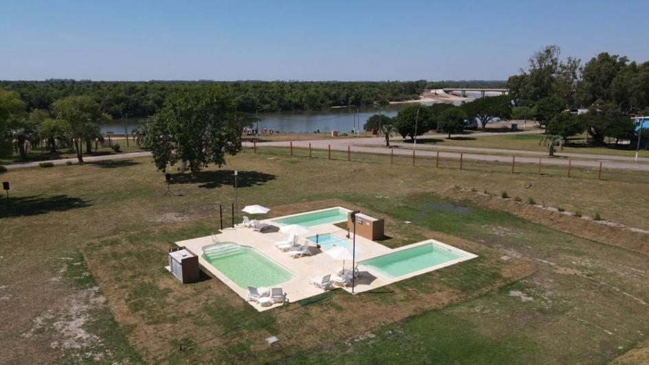 Inauguración de las piscinas en el Complejo Turístico La Charqueada