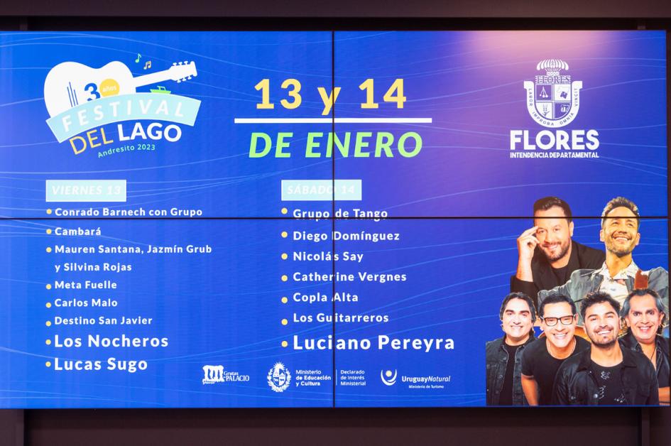 Lanzamiento del 30° Festival del Lago, Andresito le canta al país Lanzamiento del 30° Festival del Lago, Andresito le canta al país