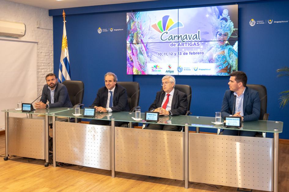 Lanzamiento del Carnaval de Artigas en la sede del Ministerio de Turismo