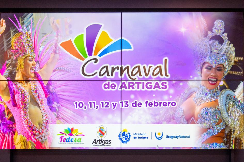 Lanzamiento del Carnaval de Artigas en la sede del Ministerio de Turismo