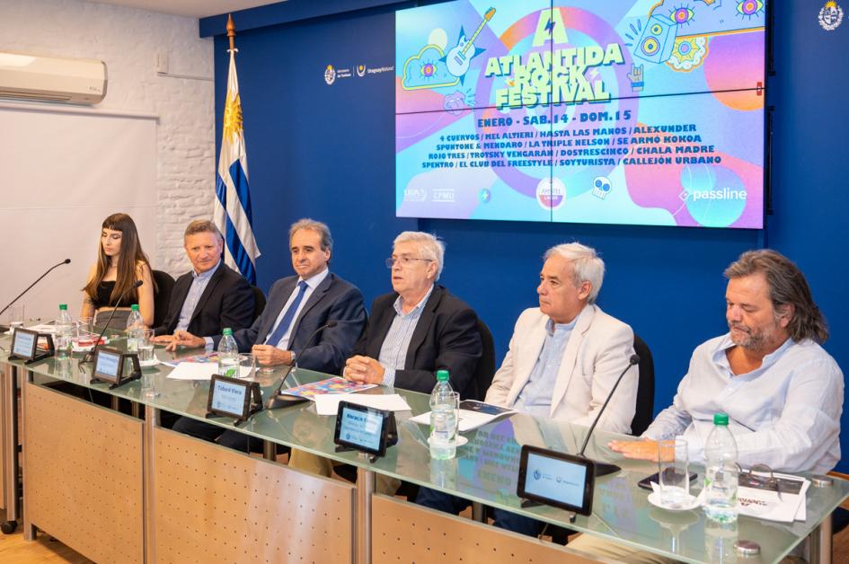 Lanzamiento del Atlántida Rock Festival se realizó en el Ministerio de Turismo Lanzamiento del Atlántida Rock Festival se realizó en el Ministerio de Turismo