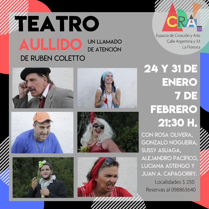 Obra de teatro "El aullido" en espacio CRA Obra de teatro "El aullido" en espacio CRA
