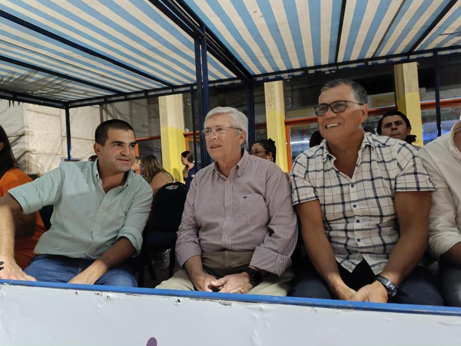 Intendente José Yurramendi junto al Ministro Tabaré Viera y el Diputado Marne Osorio