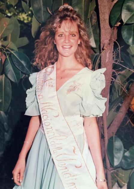Claudia Volarich, 1ª Princesa Nacional de la Vendimia en 1987.