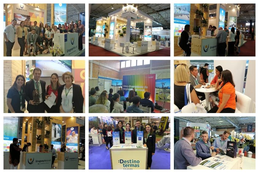 Festitur, Gramado Collage de fotos donde se muestra el stand, reuniones y atención de las consultas durante la Festitur