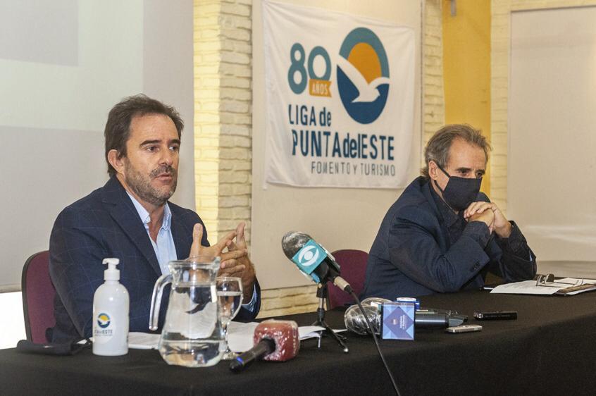 Conferencia de prensa del MINTUR en Punta del Este. Presentación datos turismo enero 2021