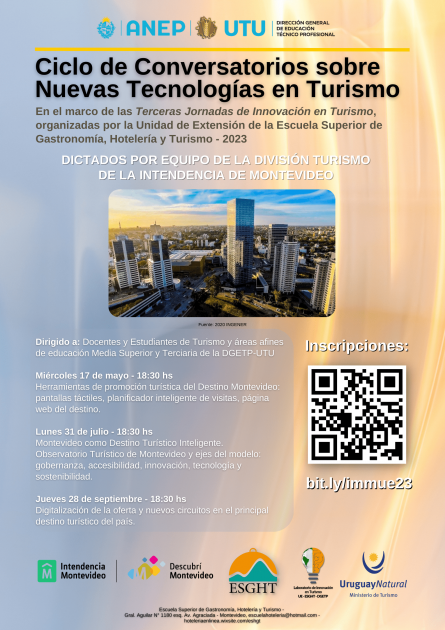 Primera jornada del Ciclo de Conversatorios sobre nuevas tecnologías en Turismo Primera jornada del Ciclo de Conversatorios sobre nuevas tecnologías en Turismo