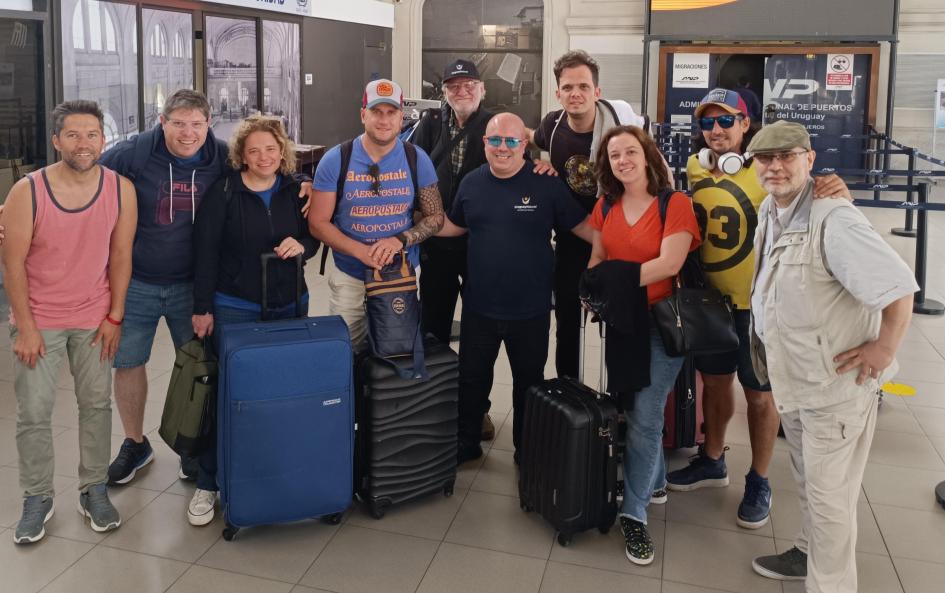 Despedida de periodistas extranjeros en Puerto de Montevideo