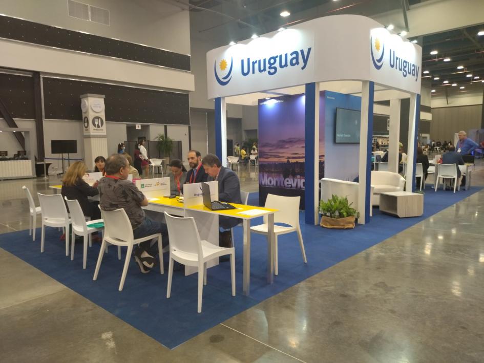 Stand de Uruguay en FIEXPO 2022, en Ciudad de Panamá