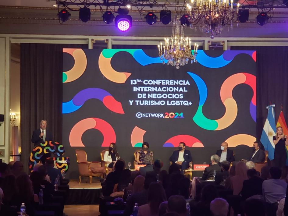 13ª Conferencia Internacional de Negocios y Turismo LGBT+, en el Alvear Palace Hotel, Buenos Aires.