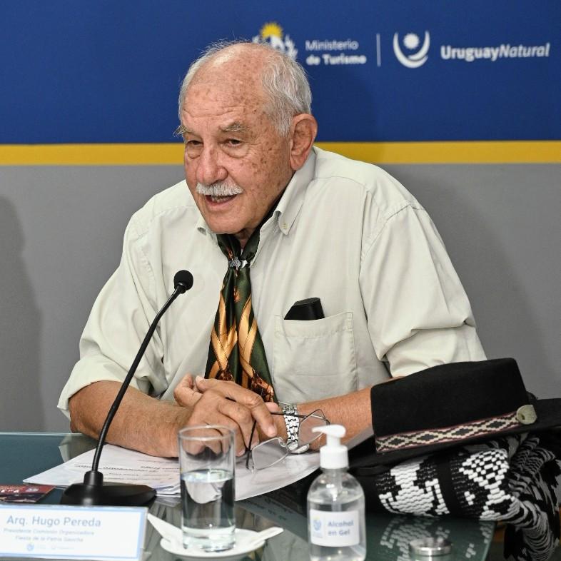 Presidente de la Comisión Organizadora de la Fiesta de la Patria Gaucha, Hugo Pereda