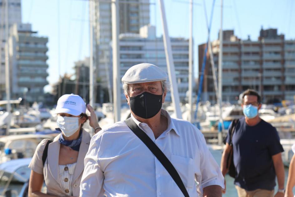 Intendente de Maldonado, Enrique Antía, en Puerto de Punta del Este