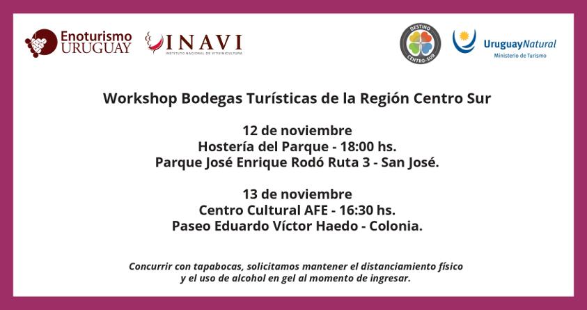 Invitación a Workshop de Bodegas Turísticas Invitación a Workshop de Bodegas Turísticas