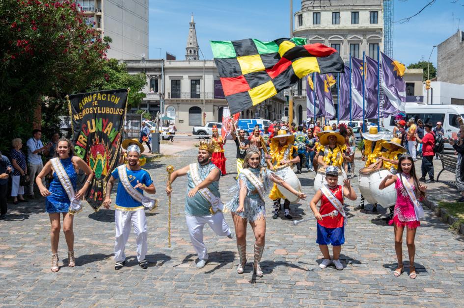 Lanzamiento del Carnaval de Rivera, en la explanada del Ministerio de Turismo