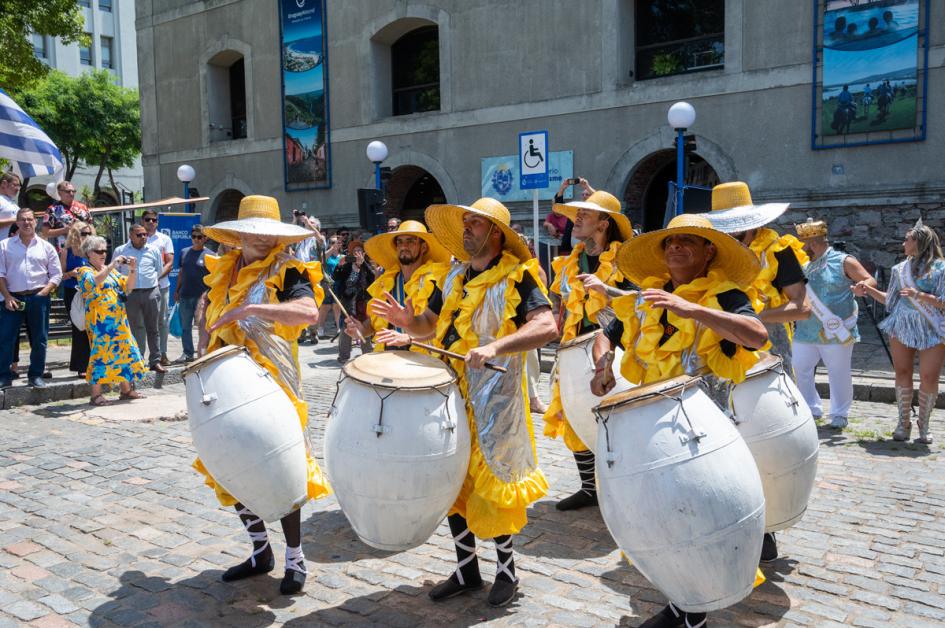 Lanzamiento del Carnaval de Rivera, en la explanada del Ministerio de Turismo