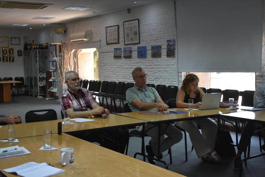 Benjamín Liberoff, Carlos Faggeti y Alejandra González (OPP)