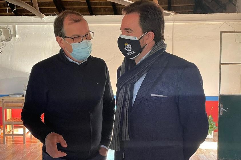 Ministro de Turismo, Germán Cardoso e intendente de Rivera, Richard Sander Ministro de Turismo, Germán Cardoso e intendente de Rivera, Richard Sander