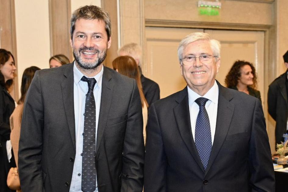 Ministro de Turismo, Tabaré Viera y ministro de Turismo y Deportes de Argentina, Matías Lammens Ministro de Turismo, Tabaré Viera y ministro de Turismo y Deportes de Argentina, Matías Lammens