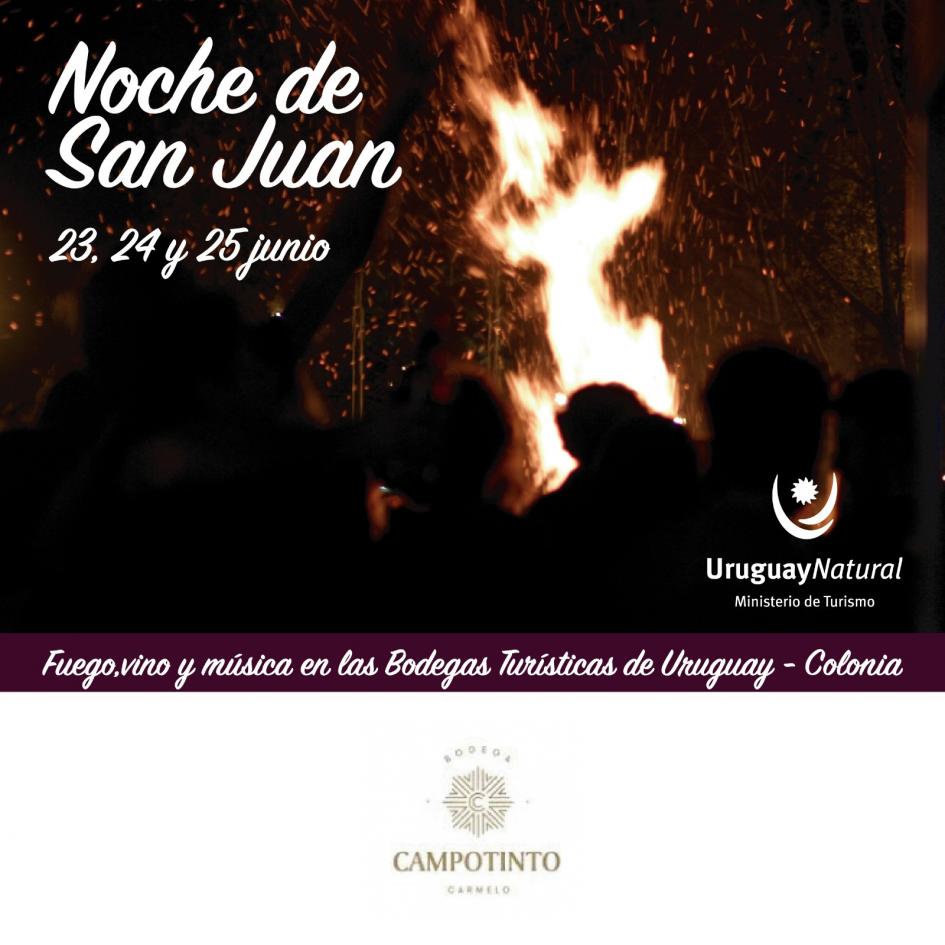 Noche de San Juan en bodegas turísticas de Colonia