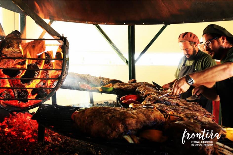 Edición 2018 del Festival Binacional de Enogastronomía Parrilla durante la edición 2018 del Festival
