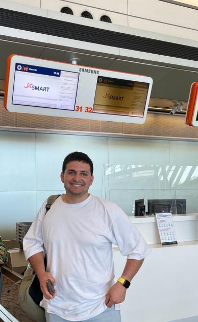 Despedida de periodistas extranjeros en Aeropuerto de Carrasco