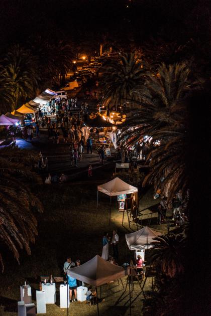 Piria Alive vista nocturna desde el castillo Piria Alive vista nocturna desde el castillo