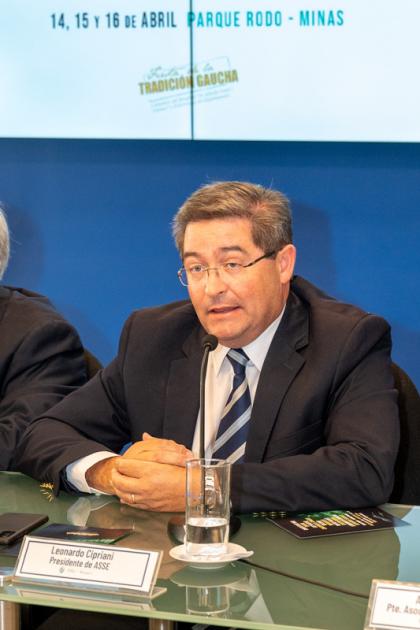 Presidente de ASSE, Leonardo Cipriani. Presidente de ASSE, Leonardo Cipriani.