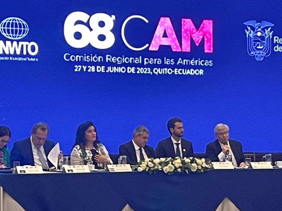Discurso del ministro de Turismo, Tabaré Viera, 68ª Reunión de la Comisión Regional de OMT, Ecuador