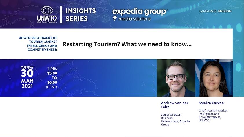 Webinar en inglés "¿Reiniciar el turismo? Lo que necesitamos saber” Webinar en inglés "¿Reiniciar el turismo? Lo que necesitamos saber”