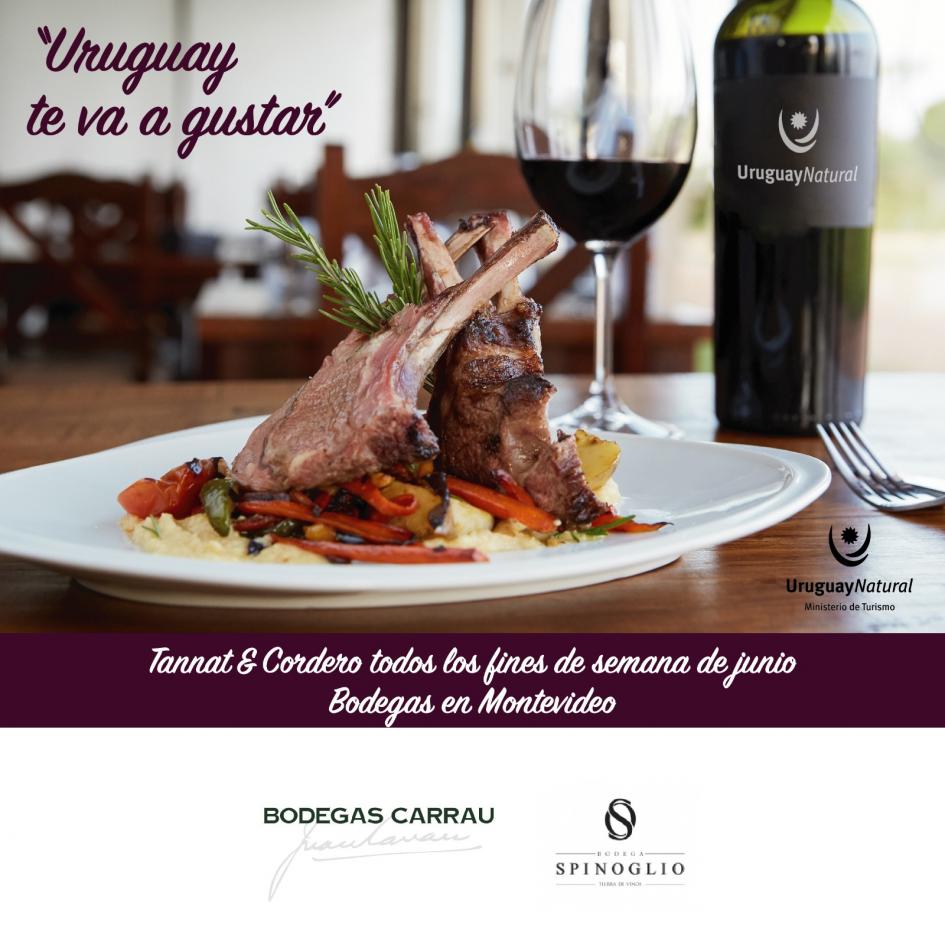 Tannat & Cordero todos los fines de semana de junio, en bodegas de Montevideo Tannat & Cordero todos los fines de semana de junio, en bodegas de Montevideo