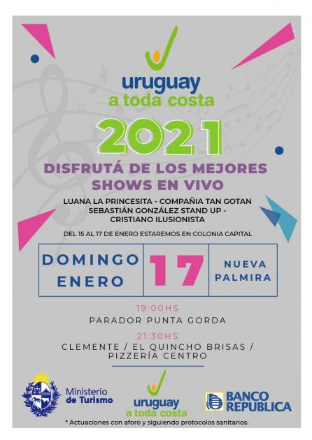 Presentación de Uruguay a Toda Costa 17 de Enero en Nueva Palmira