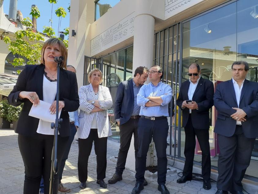 Elizabeth Villalba durante la oratoria