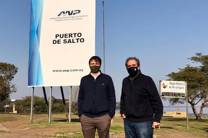 Viceministro de Turismo, Remo Monzeglio y Coordinador del MINTUR en Región Litoral, Carlos Coutinho, en Puerto de Salto Viceministro de Turismo, Remo Monzeglio y Coordinador del MINTUR en Región Litoral, Carlos Coutinho
