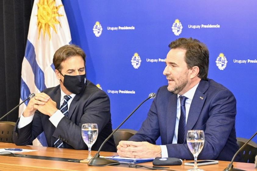 Presidente de la República, Luis Lacalle Pou y Ministro de Turismo, Germán Cardoso Presidente de la República, Luis Lacalle Pou y Ministro de Turismo, Germán Cardoso