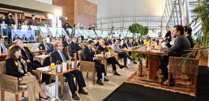 Ministro de Turismo, Germán Cardoso, hace uso de la palabra en encuentro virtual “Empresas uruguayas en la Expo Dubái" Ministro Cardoso hace uso de la palabra en encuentro virtual “Empresas uruguayas en la Expo Dubái"