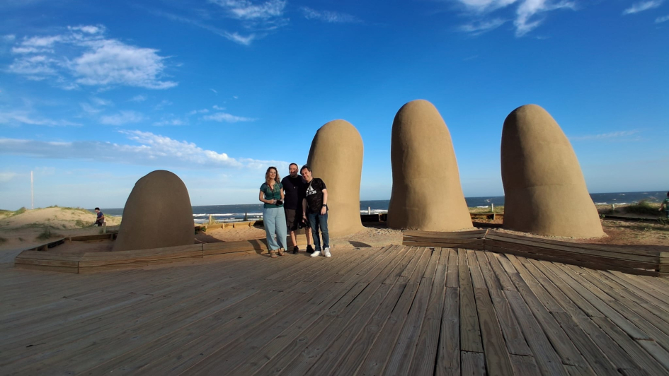 Periodistas en la mano de Punta del Este
