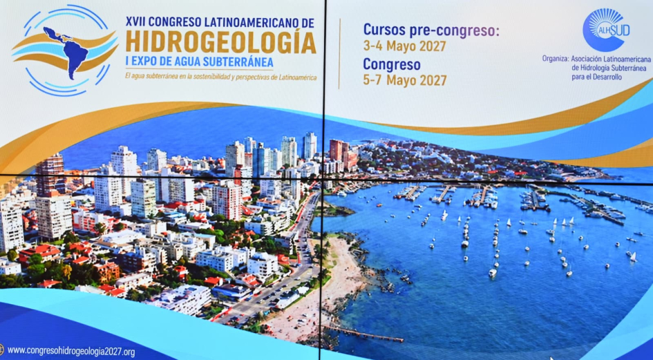 Uruguay será sede del XVII Congreso Latinoamericano de Hidrogeología en 2027