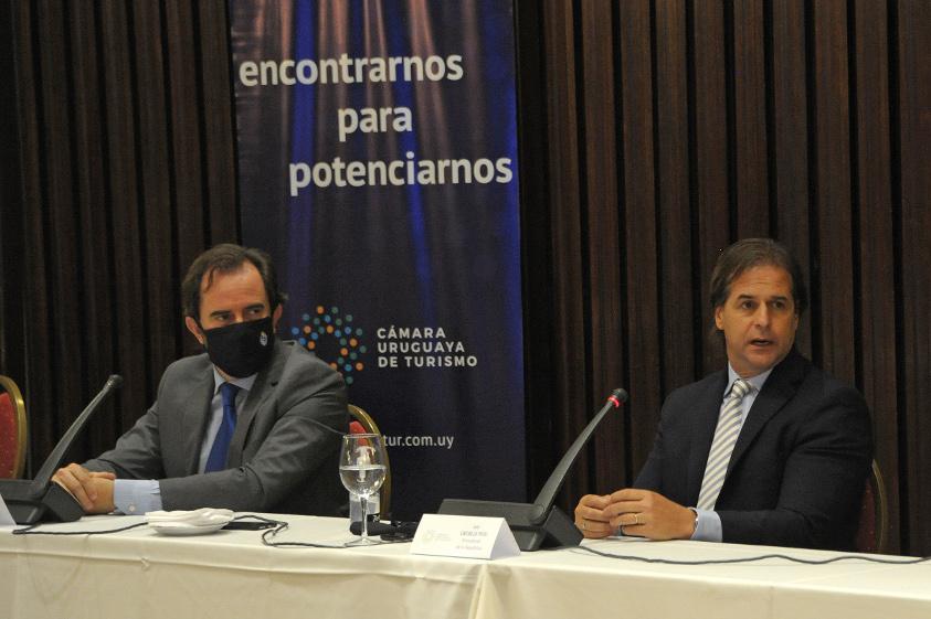 Ministro de Turismo, Germán Cardoso y presidente de la República, Luis Lacalle Pou Ministro de Turismo, Germán Cardoso y presidente de la República, Luis Lacalle Pou