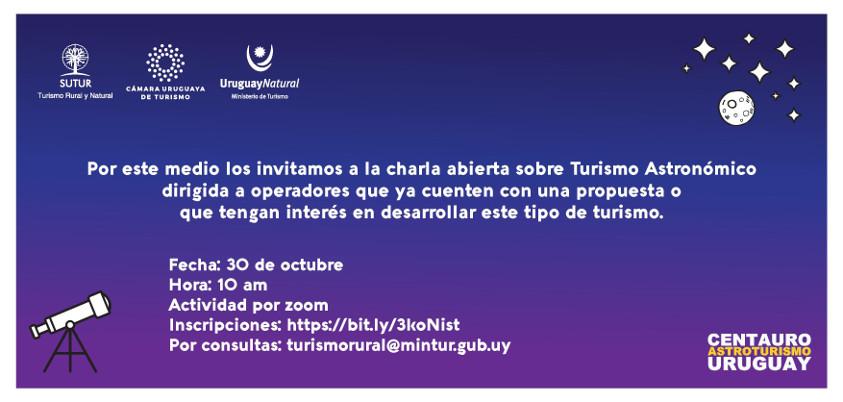 Convocatoria a operadores interesados en Turismo Astronómico Convocatoria a operadores interesados en Turismo Astronómico