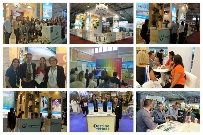 Festitur, Gramado Collage de fotos donde se muestra el stand, reuniones y atención de las consultas durante la Festitur